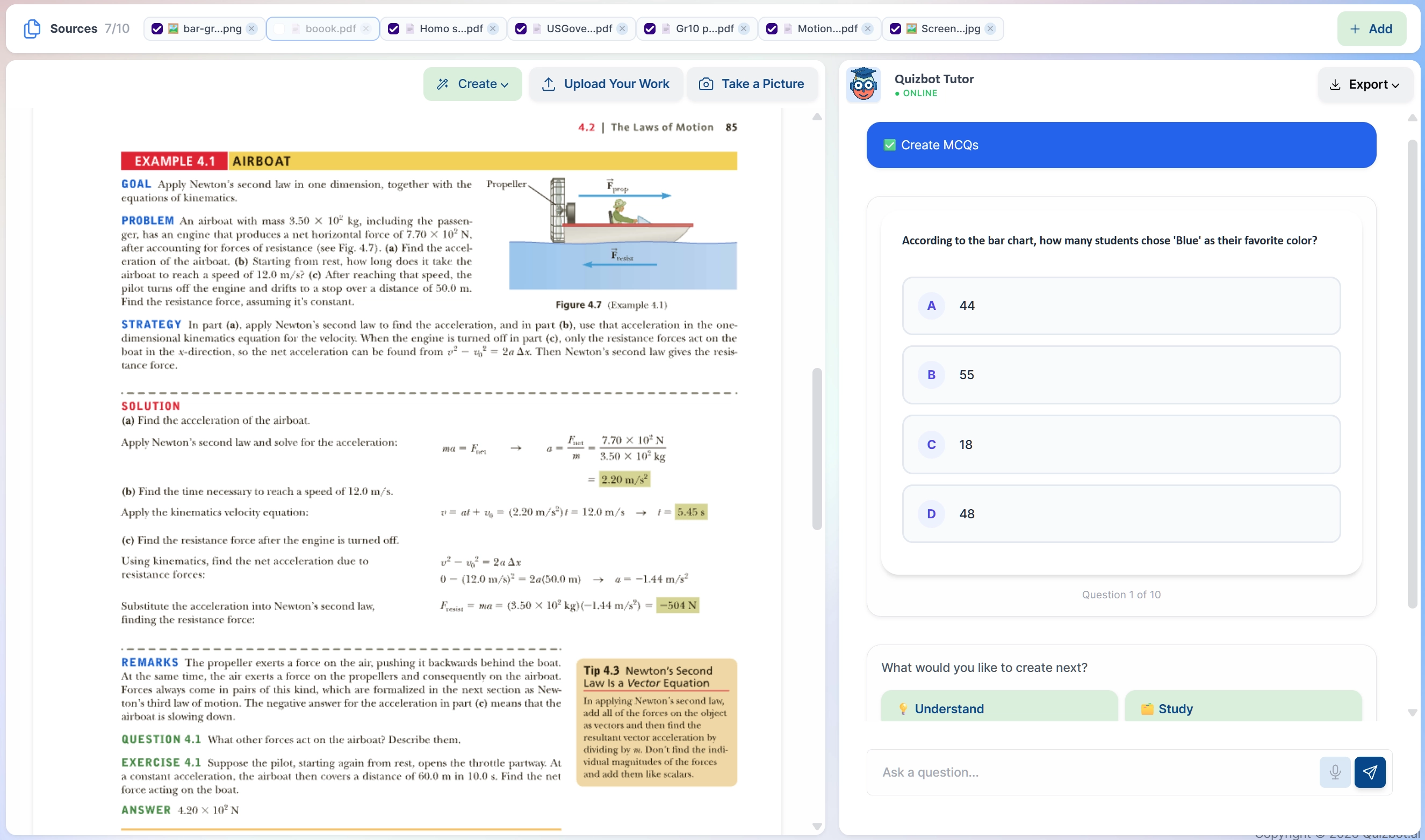 My Tutor Chat Interface